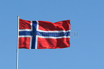 Iffezheim  Deutschland  Nationalfahne von Norwegen