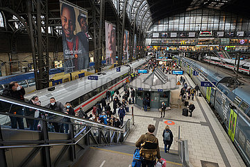 Deutschland  Hamburg - Uebersicht Hamburger Hauptbahnhof
