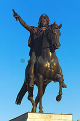 Frankreich  Herault (34)  Die Statue von König von Frankreich Louis XIV  Park von Peyrou