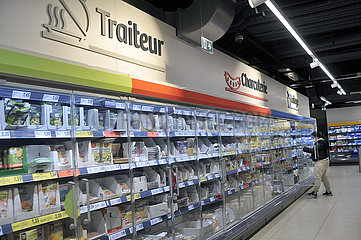 FRANKREICH. Seine-Saint-Denis (93) Bagnolet. Lidl  die Supermarktkette wird zu einem der ersten fünf Anzeichen der Supermarktverteilung