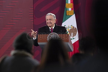 Mexiko-Mexiko-Stadt-Präsident-Covid-19