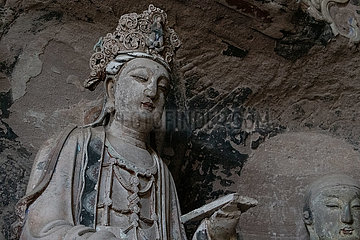 (Sichuanmosaiken) China-Sichuan-Anyue-Steinschnitzerei (CN)