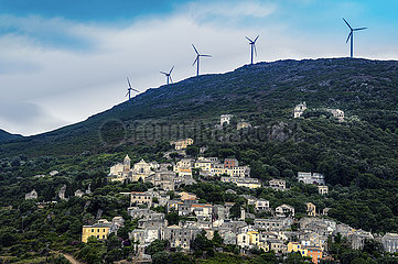 Frankreich - Corsica Cape - Rogliano Dorf