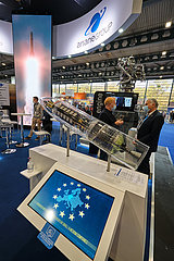 Deutschland  Bremen - Messestand der ArianeGroup von bei der SPACE TECHNO EXPO EUROPE 2021