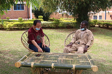 RWANDA-KIGALI-CHINA-BAMBOO MAKING