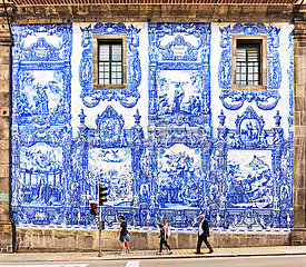 Portugal. Porto. Azulejos von Kapelle Das Palmas