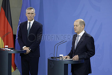 Treffen des dt. Bundeskanzlers mit dem Generalsekretaer der NATO  Bundeskanzleram