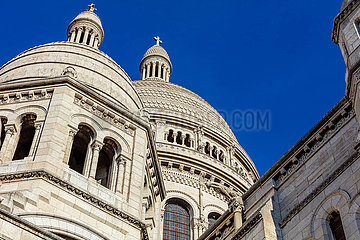 Frankreich. Paris (75) 18. Arr. Montmartre  die Sacre-Coeur-Basilika