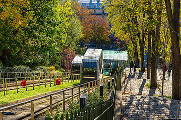 France  Paris (75) 18 eme Arr  Montmartre  funicular to the hill of Montmartre