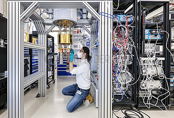 Quantencomputer  Forschungszentrum Juelich  Nordrhein-Westfalen  Deutschland  Europa