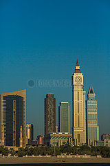 Vereinigte Arabische Emirat. DUBAI. World Trade Center District. Al Yaqoub Turm auf der Rechten Seite.