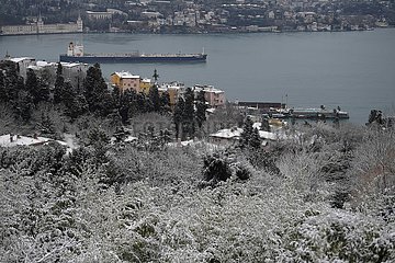 Türkei-Istanbul-Schnee
