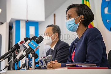 Äthiopien-Addis ABABA-China-Covid-19-Impfkur-Spende