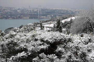 Türkei-Istanbul-Schnee