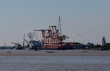 Myanmar-Yangon-Außenhandel