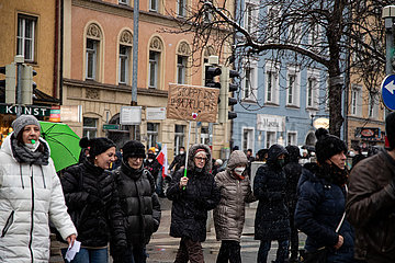Protest gegen die Impfpflicht in Innsbruck