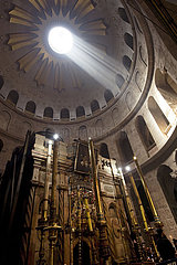 Israel. Jerusalem. UNESCO-WELTKULTURERBE. Kirche des Heiligen greift. Greife von Jesus Christus