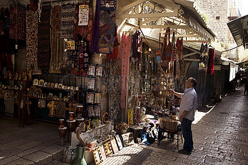 Israel. Jerusalem. Die Altstadt  aufgühtigt als UNESCO-WELTKULTURERBE