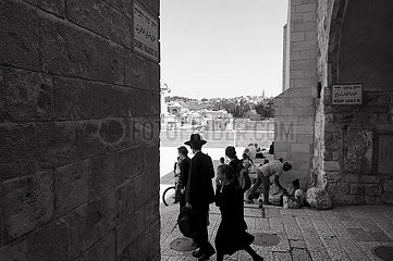 Israel. Jerusalem. Lebensdauer im Jüdischen Viertel der Altstadt (UNESCO-WELTKULTUREBE)