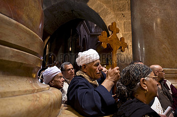 Israel. Jerusalem. UNESCO-WELTKULTURERBE. Orthodoxe Heilige Woche. Heiliger Freitag. Via Dolorosa in der Altstadt