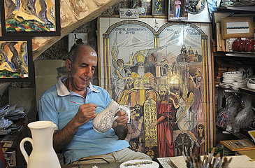 Vic Artisan du Quartier Armenien de la Vieille Ville de Jerusalem