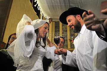 ISRAEL. Jerusalem. Jüdische Hochzeit.