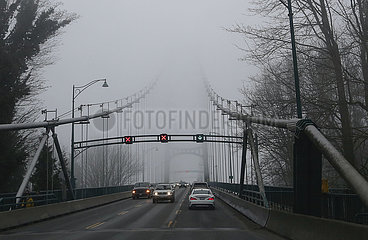 CANADA-VANCOUVER-FOG-WEATHER