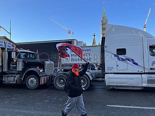 Kanada-Ottawa-Trucker-Protest