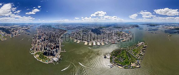 Vereinigte Staaten von Amerika. New York. Luftbild von Manhattan.