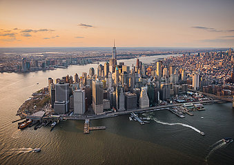 Vereinigte Staaten von Amerika. New York. Luftbild von Manhattan.