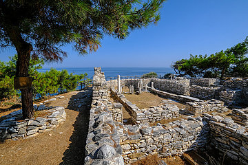 Aliki  antike Ruinen  Thassos  Griechenland