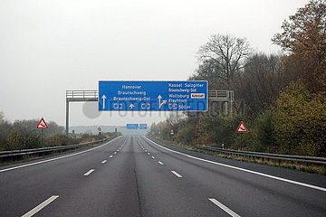 Braunschweig  Deutschland  Kein Verkehr auf der A2 in Richtung Dortmund nach einer Vollsperrung