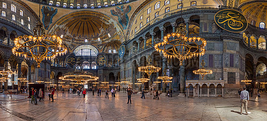 Truthahn. Istanbul  innen von Hagia Sophia Moschee (Luftbild)