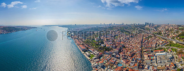 Truthahn. Luftbild von Istanbul