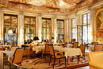 France. Paris 75001. The hotel Meurice (5*). The restaurant Dali has been designed by Philippe Starck and his daughter Ara.