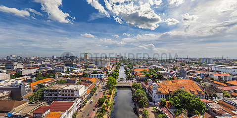 Indonesien. Java. Luftbild von Jakarta