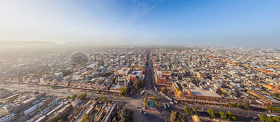 Indien. Rajastan. Jaipur  Luftbild