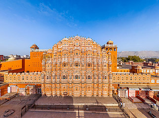 Indien. Rajastan. Jaipur  Luftbild des Windpalastes