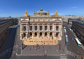 Frankreich. Paris (75) Luftansicht des Opera Garnier Square