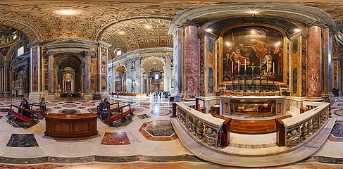 ITALIEN. Latium. ROM. VATIKAN. Luftbild in der Basilika von Saint Peter in Rom