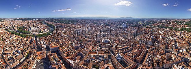 ITALIEN. Latium. ROM. Luftbild von der Piazza Navona (Höhe 160M Höhe)