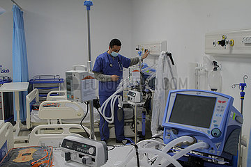 MIDEAST-GAZA-COVID-19-HOSPITAL