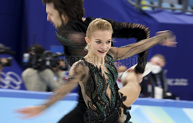 (Xhtp) (beijng2022) China-Peking-olympische Winterspiele-Figur Skating-Ice-Tanzfreier Tanz (CN)