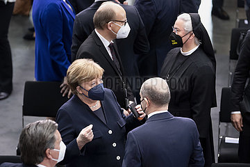 Angela Merkel  Olaf Scholz  Bundesversammlung