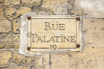 Frankreich. Paris (6. Bezirk) Palatine Street