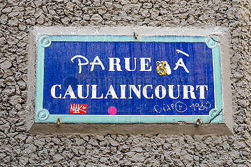 Frankreich. Paris (18. Bezirk) Caulaincourt Street