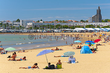 Frankreich  Charente-Maritime (17)  Stadt Royan  Grande Conche Beach