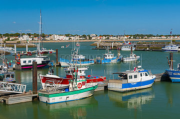 Frankreich  Charente-Maritime (17)  Stadt Royan  der Hafen und seine lokalen Fischerboote
