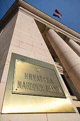 Kroatien  Zagreb - die Kroatische Nationalbank