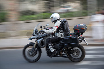 Kroatien  Zagreb - Motorradfahrer
